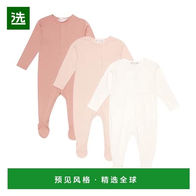 1h可退 香港直邮Bonpoint 婴儿 Cosima onesies 棉质毛线衫(3件套
