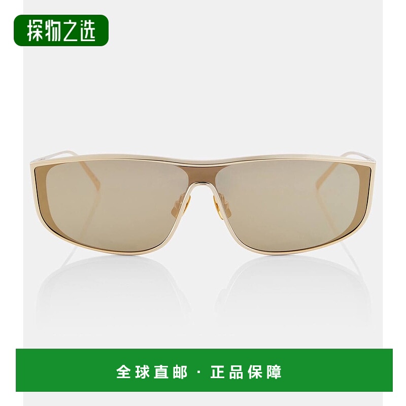 1h可退 香港直邮Saint Laurent 圣罗兰 女士 SL 605 矩形太阳眼镜