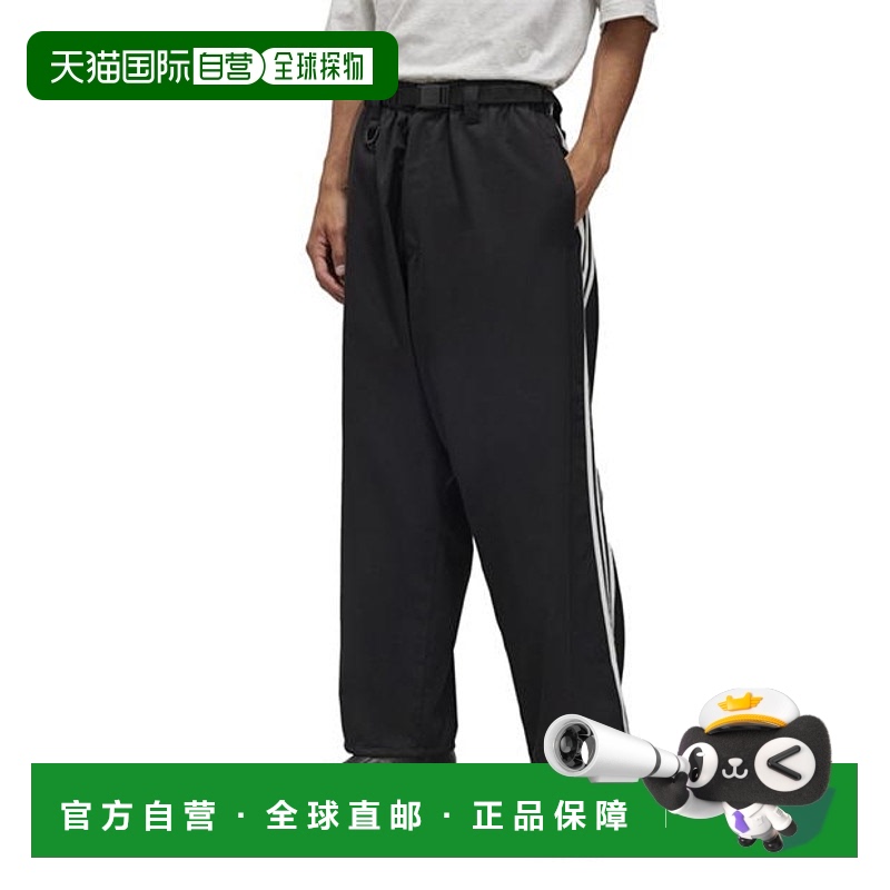 1h可退 香港直邮Y-3 男士 3-Stripe 运动裤 black黑色 舒适时尚