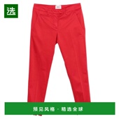 舒适时尚 1h可退 休闲长裤 red红色 香港直邮Dondup 女士