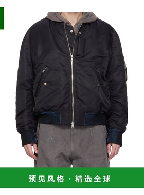 香港直邮WOOYOUNGMI 男士夹克 W253JP07946B AW2025 黑色 立领休