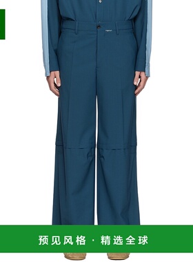 香港直邮Marni 玛尼 男士 蓝色 Mending 长裤 PUMU0271SUUTP771