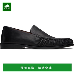 1h可退 香港直邮marsell 男士 黑色 Mocassino 乐福鞋 MM4651P010