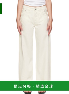 1h可退 香港直邮ANINE BING 女士 灰白色 Manon 牛仔裤 A0610896