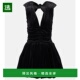 1h可退 black黑色 棉质天鹅绒膨起迷你连衣裙 香港直邮Patou 女士