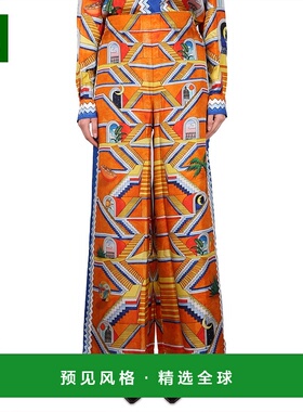 1h可退 香港直邮Casablanca 女士 ESCALIER 印花长裤 WS23TR10502