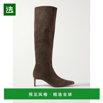 1小时内可退 香港直邮KHAITE 女士 中筒靴 F1099726EBANO brown棕