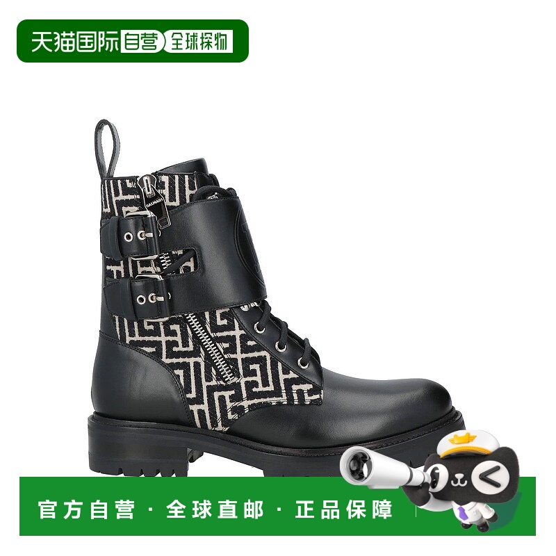1h可退 香港直邮Balmain 巴尔曼 男士 脚踝靴 black黑色 舒适时尚