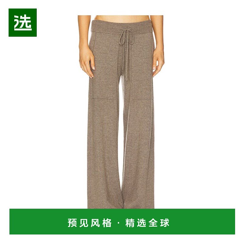 1h可退 香港直邮LISA YANG 女士 Omi 裤子 2025364 brown棕色 舒