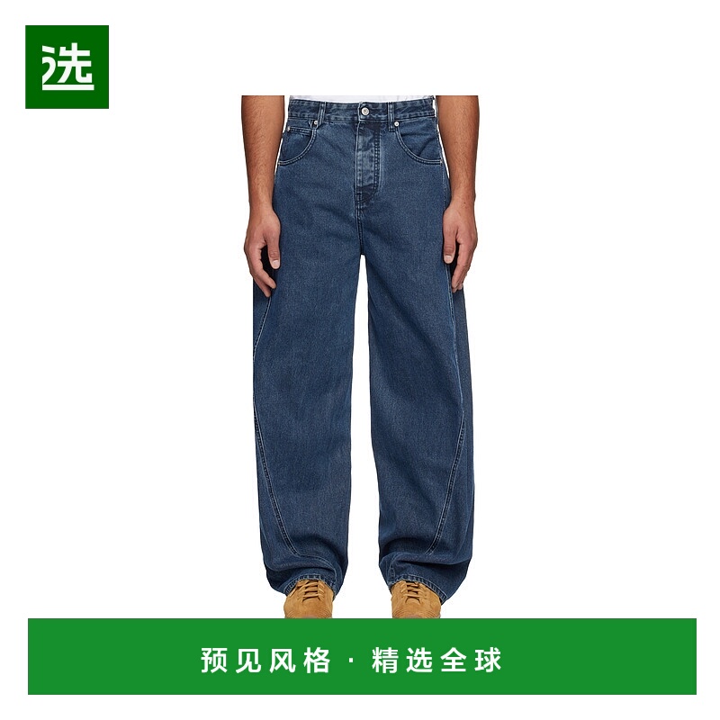 香港直邮Jacquemus Le de-Nimes Espiral 牛仔长裤 25HPAM0-0527A