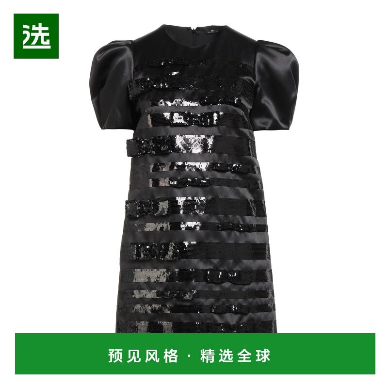 1h可退 香港直邮Elisabetta Franchi 女士 短款连衣裙 black黑色,女装/女士精品,连衣裙,淘宝优惠券,粉丝福利购,淘宝优惠卷