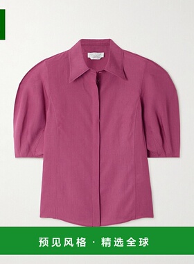 1h可退 香港直邮Gabriela Hearst 女士 Sansi 亚麻衬衫 2251018LA