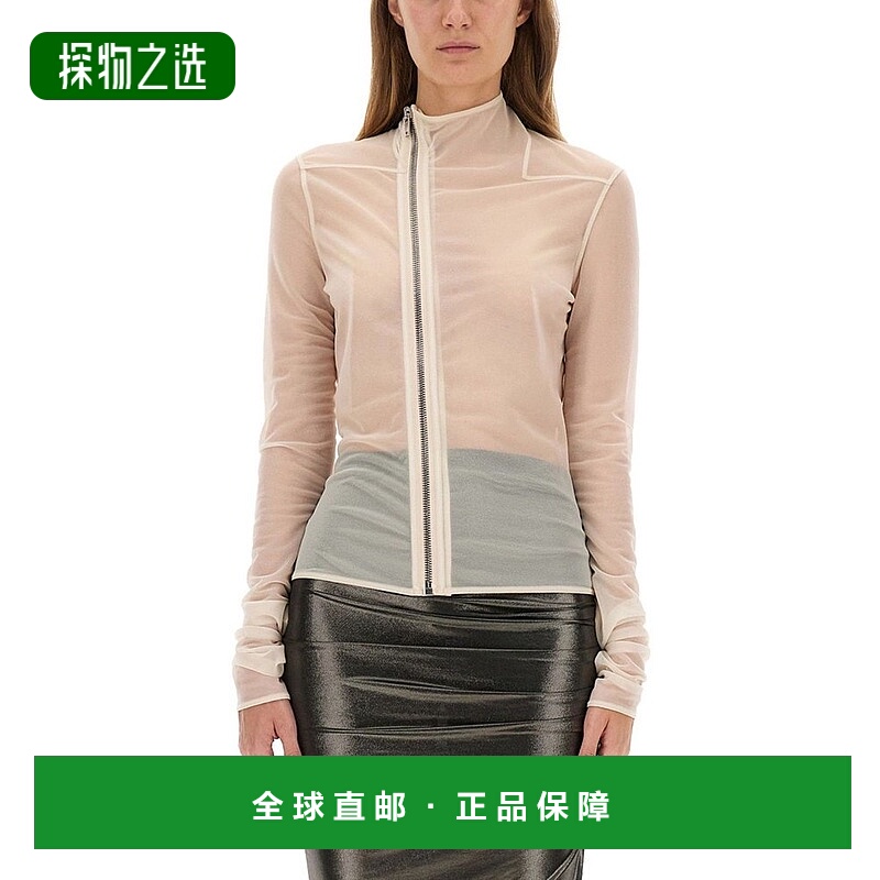 香港直邮rick owens 瑞克·欧文斯 女士 高领长袖休闲夹克 LI01E4