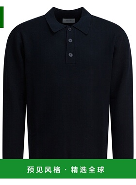 1h可退 香港直邮Nn07 男士 蓝色羊毛亚克力混纺Polo衫 2326530629