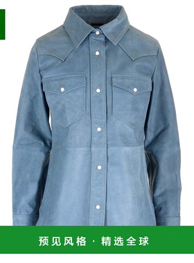 1h可退 香港直邮Stand Studio 女士 西部襯衫 618657510 blue蓝色