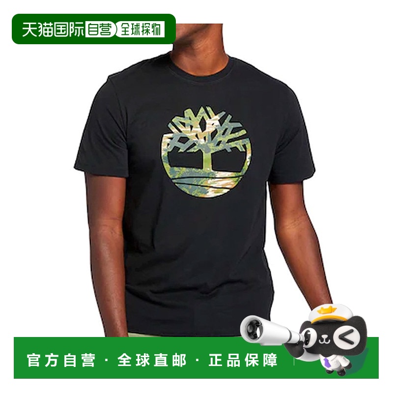 韩国直邮Timberland添柏岚圆领短袖T恤男款军绿色休闲印花潮A2534