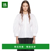 女装 1h可退 衬 Rocha 白色紧身胸衣接缝衬衫 美国直邮 Simone