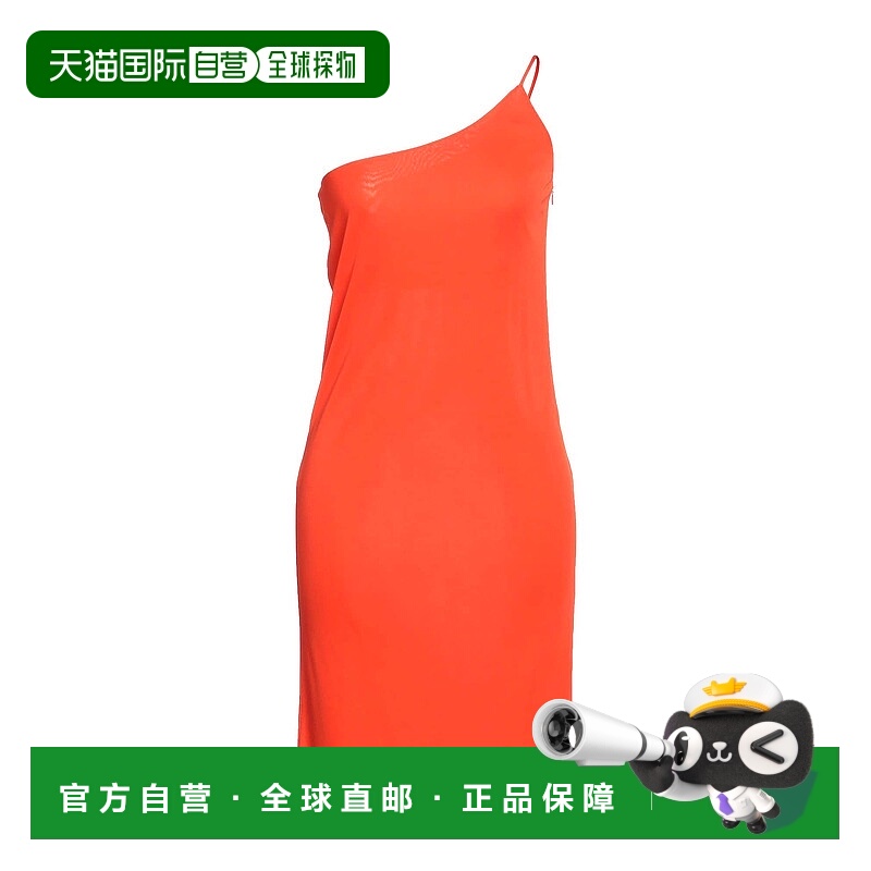 1h可退 香港直邮Dsquared2 二次方 女士 中长连衣裙 orange橙色