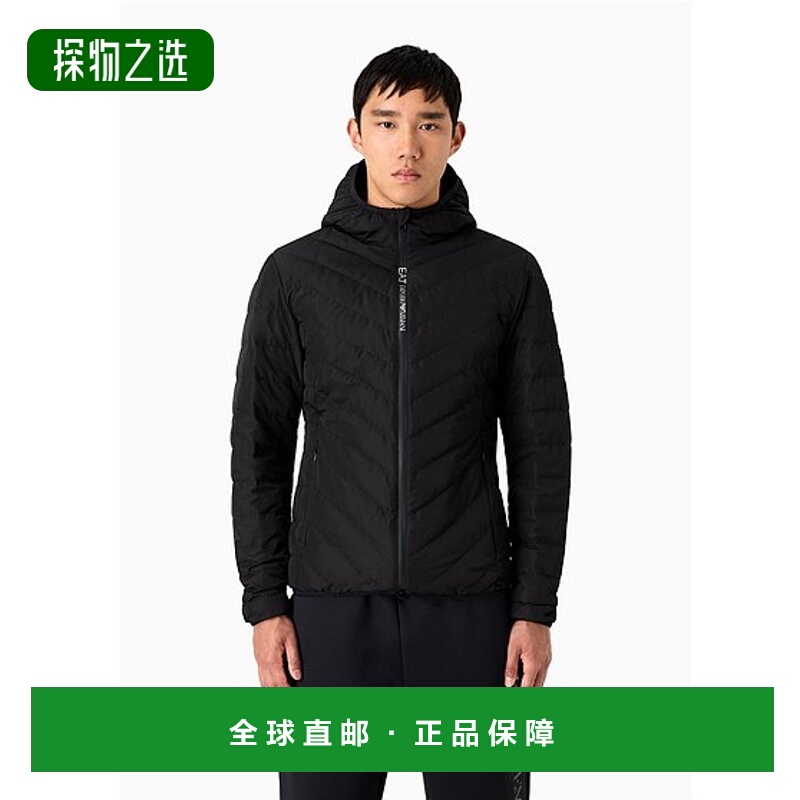 香港直邮EA7 Emporio Armani 长袖连帽羽绒服 8NPB14PNE1Z高端流