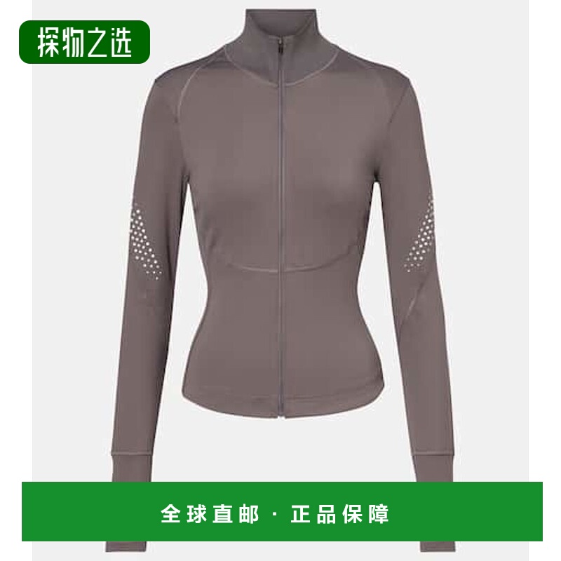 1h可退 香港直邮adidas 阿迪达斯 女士 TruePace 夹克 grey灰色