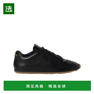 5E114E038F005 徽标皮革运动鞋 香港直邮Miu Miu