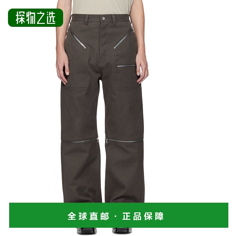 香港直邮rick owens 瑞克·欧文斯 男士 棕色 Concordians Strobe