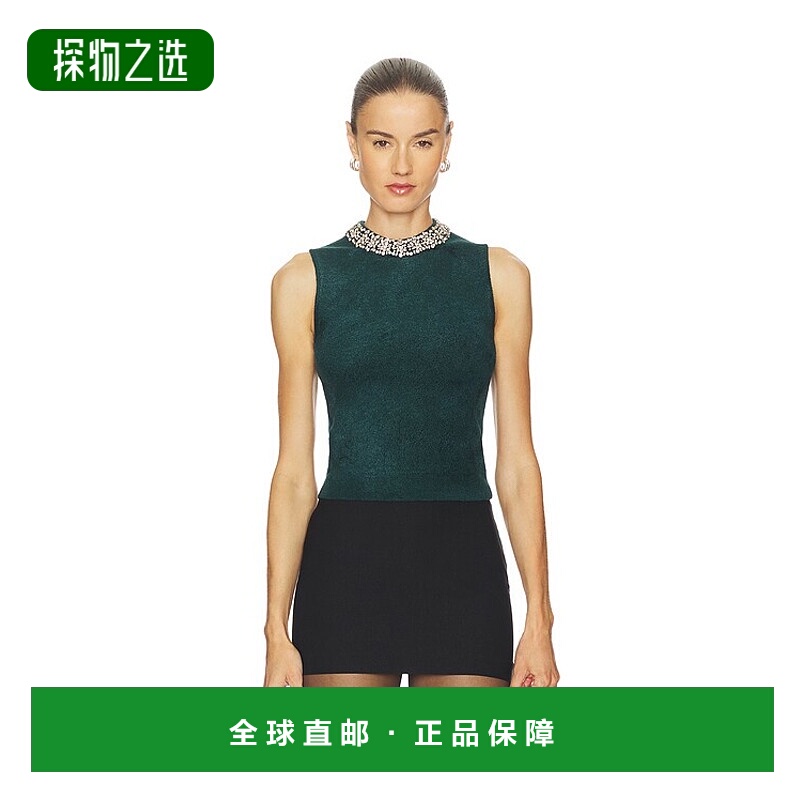 香港直邮Simkhai 女士 Rema 挂脖上衣 6252353K green绿色 舒适时