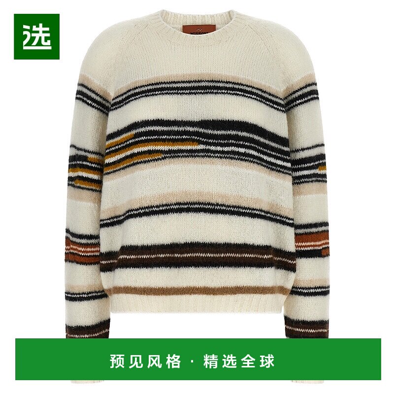 1h可退 香港直邮MISSONI 米索尼 女士 条纹嵌花毛衣 DS25WN0WBK01