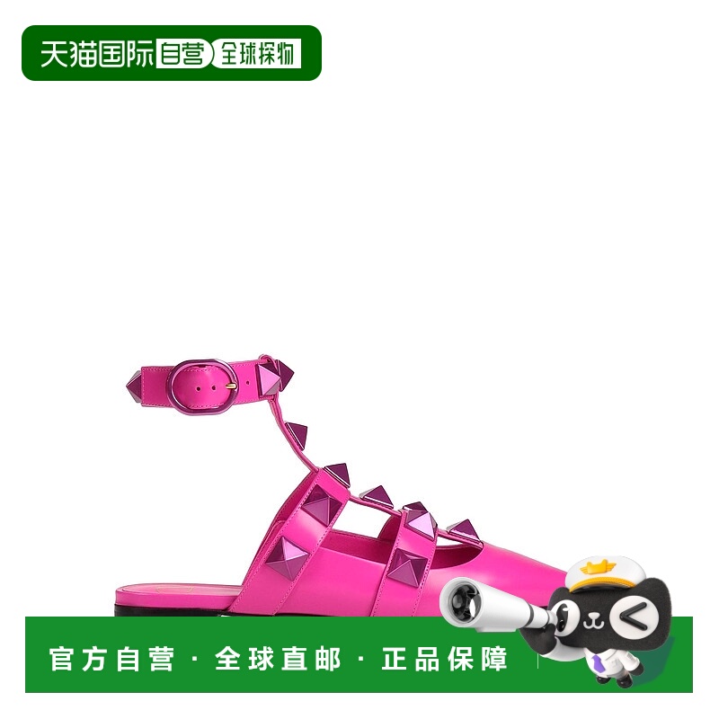 1h可退 香港直邮Valentino 华伦天奴 女士 Mules 木屐 pink粉色