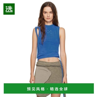 1h可退 香港直邮Ottolinger 女士 海军蓝 Strappy Jersey 背心 11