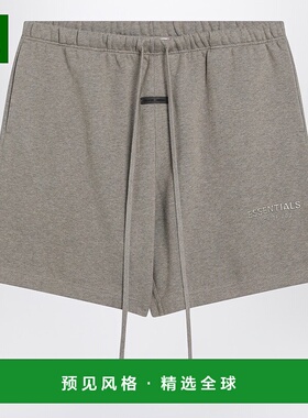 1h可退 香港直邮Essentials 男士 灰色棉混纺短裤 160SP252003FHH