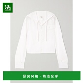 连帽细条纹府绸衬衫 1h可退 SH0 女士 短款 香港直邮J.W. Anderson