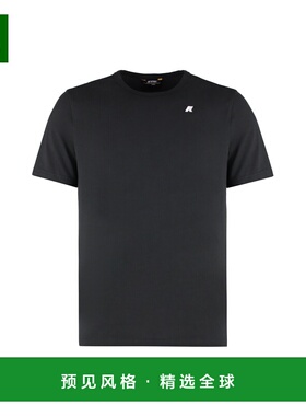 1h可退 香港直邮k way 男士 短袖T恤 K8131UW black黑色 舒适时尚