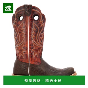 1h可退 【美国直邮】Durango PRCA系列收缩牛皮方头牛仔靴 男士时