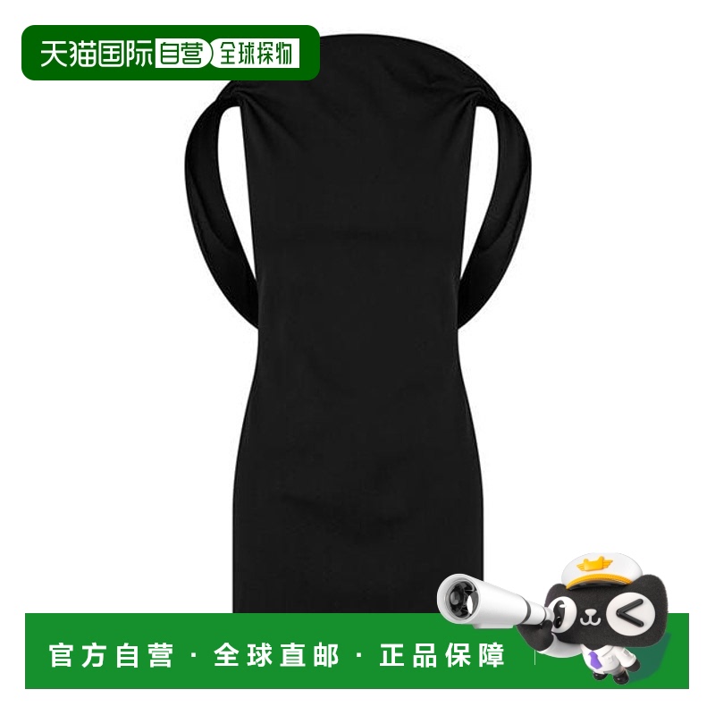 1h可退 香港直邮Jacquemus 女士 Bardo 半月迷你连衣裙 black黑色