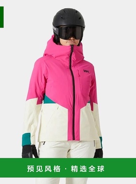 欧洲直邮Helly Hansen 女士红色聚酰胺Kvitfjell竞赛保暖滑雪夹克
