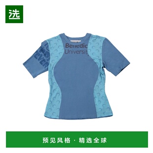 香港直邮MARINE SERRE 女士T恤 WTT001AUJER0003BL05 SS2025短袖