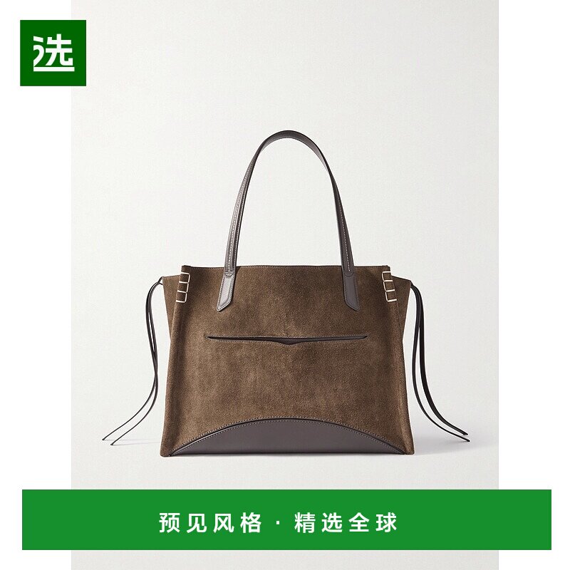 1h可退 香港直邮J.W. Anderson 女士 Loafer 手提流苏皮革饰边绒