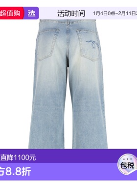 1h可退 香港直邮R13 女士 D'arcy 阔腿牛仔裤 R13WD049D116A