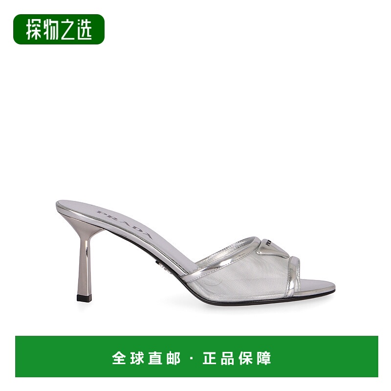 香港直邮Prada 三角形logo高跟凉鞋 1XX7901ABLF075