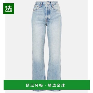 1h可退 香港直邮redone 女士 90s 高腰直筒牛仔裤 blue蓝色 舒适