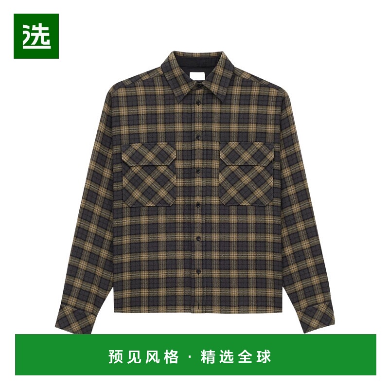 香港直邮Saint Laurent 长袖衬衫夹克 848184Y2M33