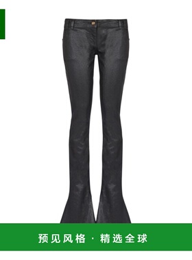 香港直邮Balmain 黑色微喇牛仔裤 XF0MJ045DC04