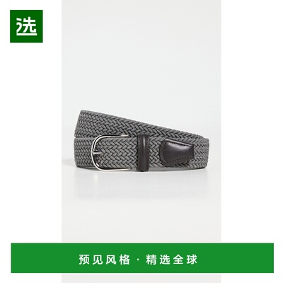 1h可退 香港直邮andersons 男士 尼龙编织皮带  舒适时尚