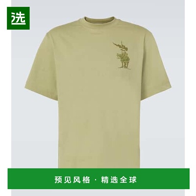 香港直邮Burberry 巴宝莉 男士 Flagpole Knight 棉质T恤博柏利