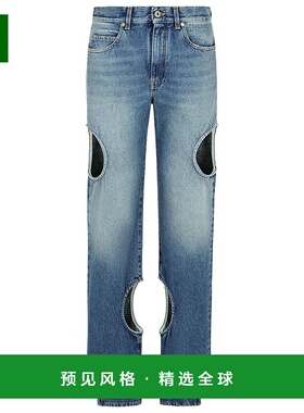 1h可退 香港直邮Off-white 女士 腰带环牛仔裤 OWYA06AC99DEN001