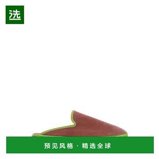 1h可退 香港直邮Vibi Venezia 女士 仿古粉色天鹅绒凉拖 WPERSSA3