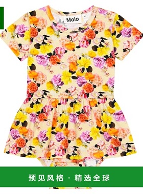 1h可退 香港直邮Molo 婴儿 Frannie 棉混纺连体衣童装 colorful花
