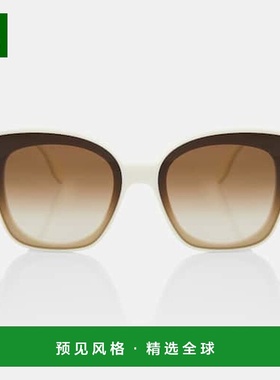 1h可退 香港直邮Fendi 芬迪 女士 First 蝴蝶方框太阳眼镜 000297