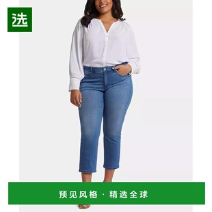 1h可退 【美国直邮】NYDJ Plus Size Marilyn 直筒九分牛仔裤 女